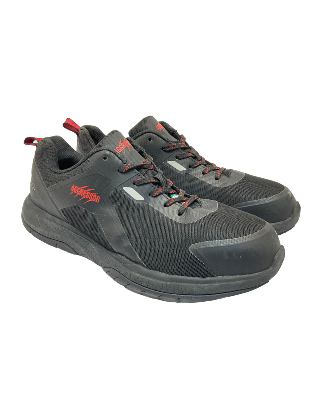 AGGRESSOR Men's 3000 Steel Toe SP FreshTech Athletic Work Shoe Black Size 13M